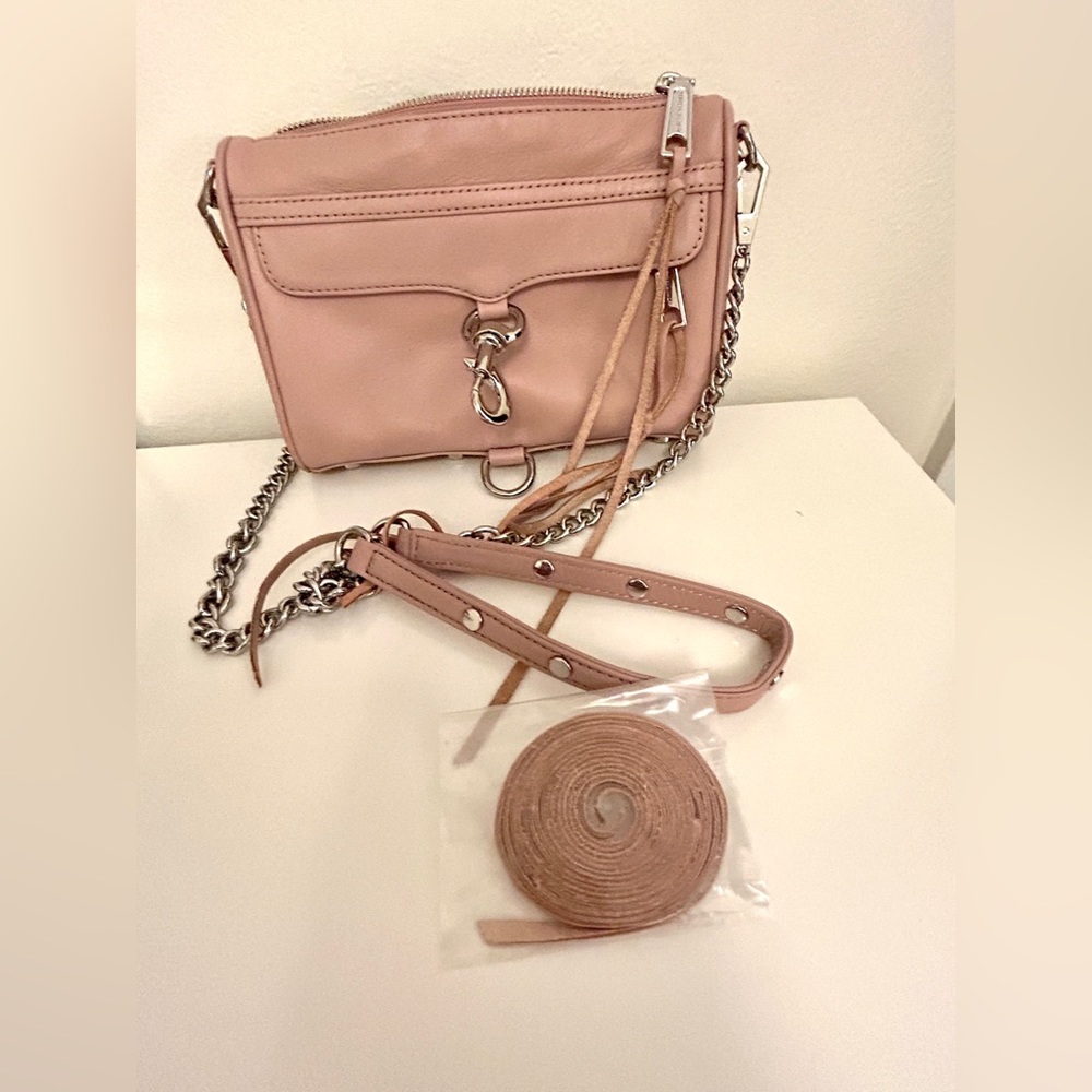 SOLD💗NWOT Rebecca Minkoff Leather Light Pink/Rose Crossbody Bag
